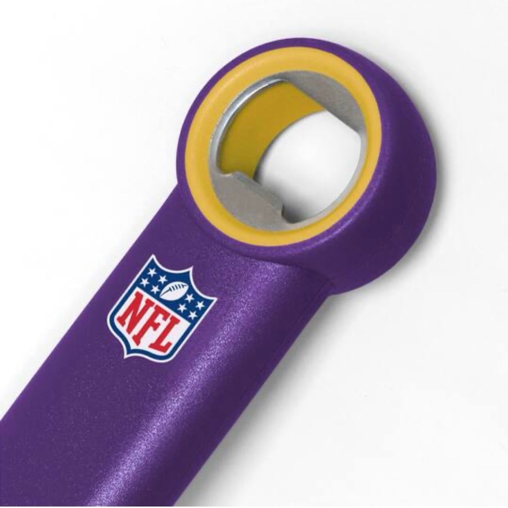 NFL Minnesota Vikings Stainless Steel Grill Spatula With Bottle Opener - Picture 4 of 4